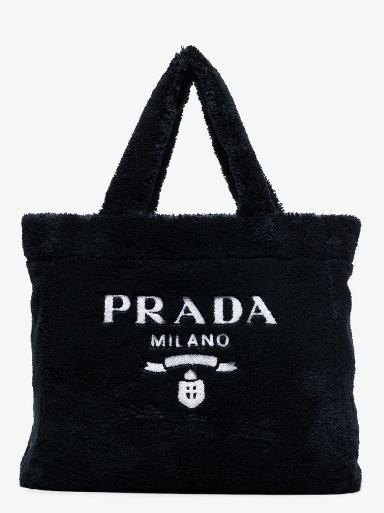 Logo-print Terry-cloth Tote Bag
