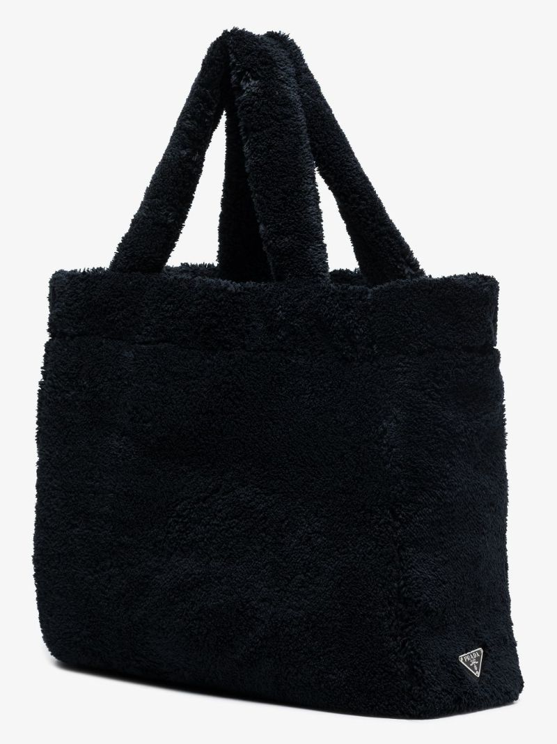 Logo-print Terry-cloth Tote Bag