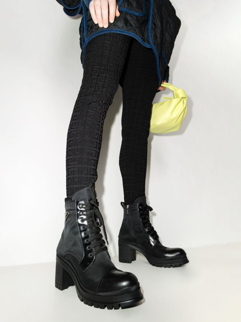 Black 55 Re-nylon Ankle Boots