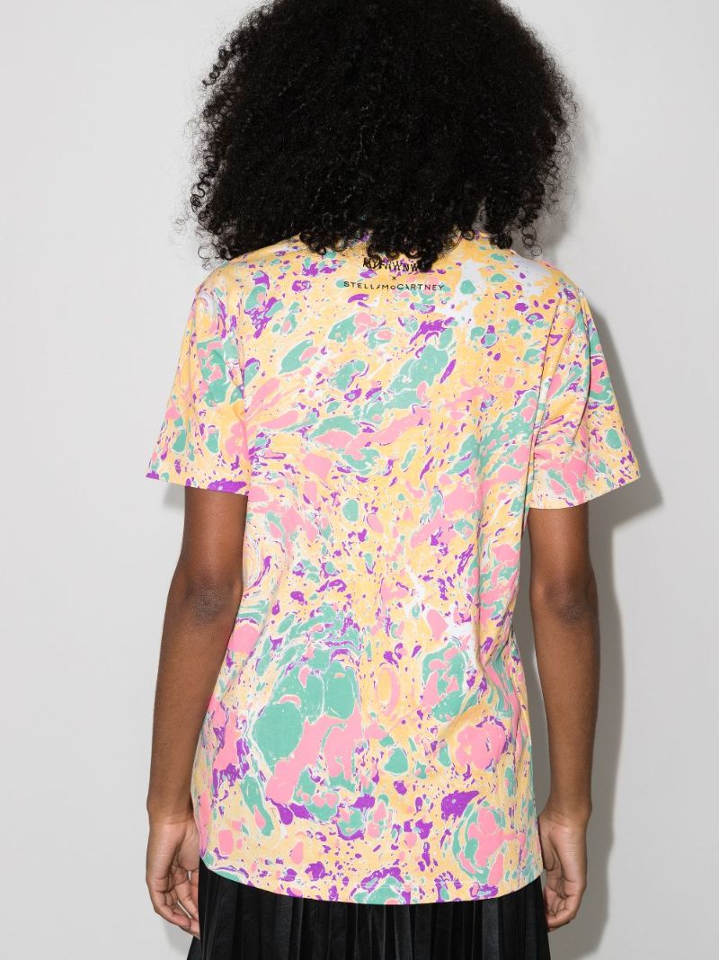 X Myfawnwy Flower Print Cotton T-shirt