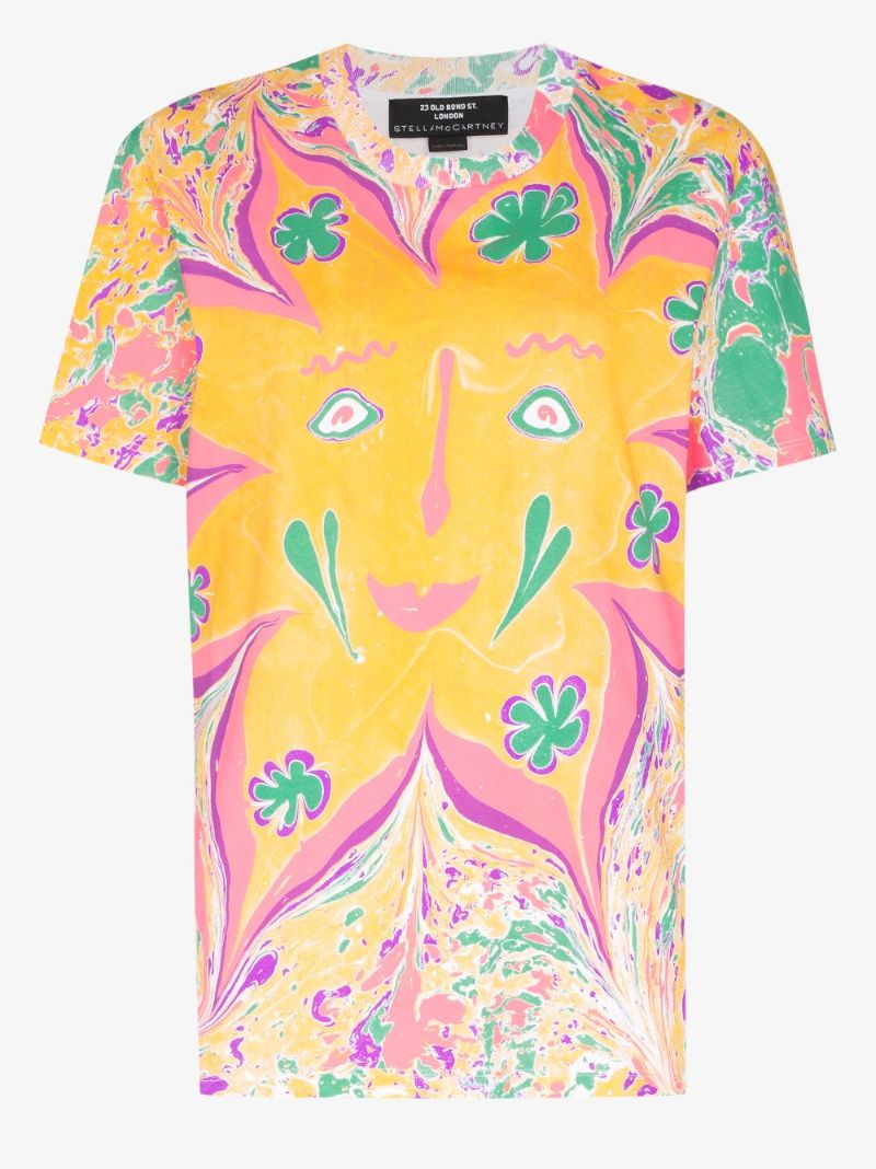 X Myfawnwy Flower Print Cotton T-shirt