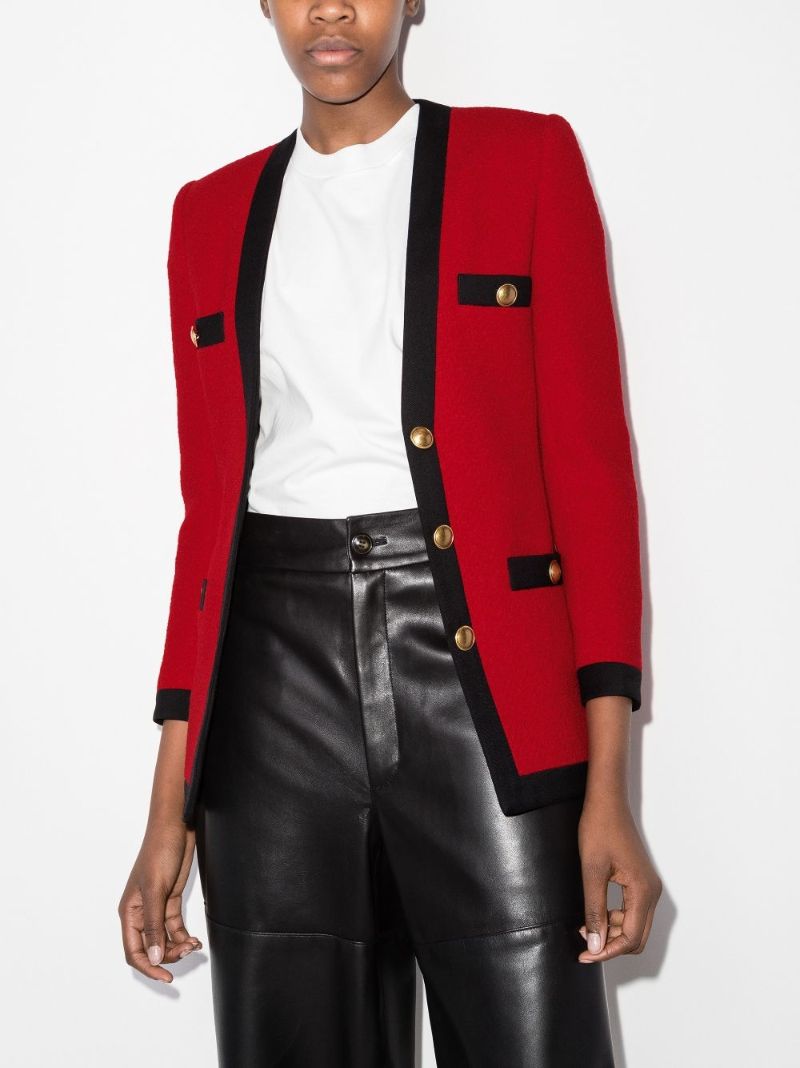 Red Tweed Blazer