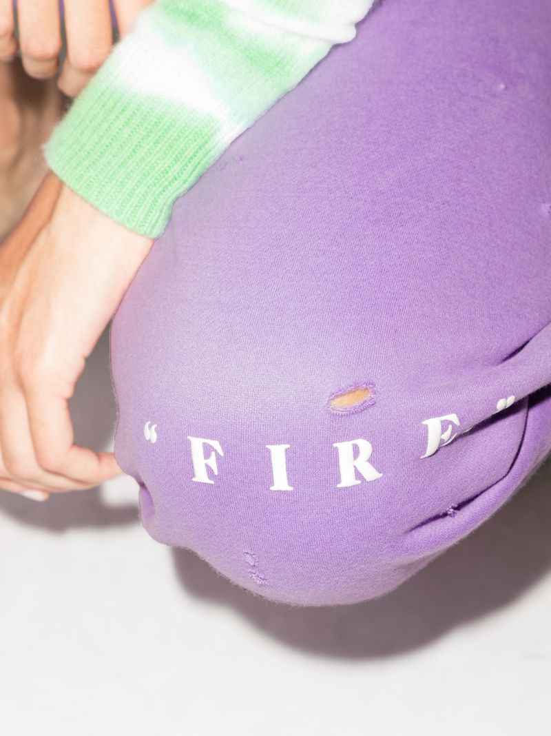 Fire Embroidered Track Pants