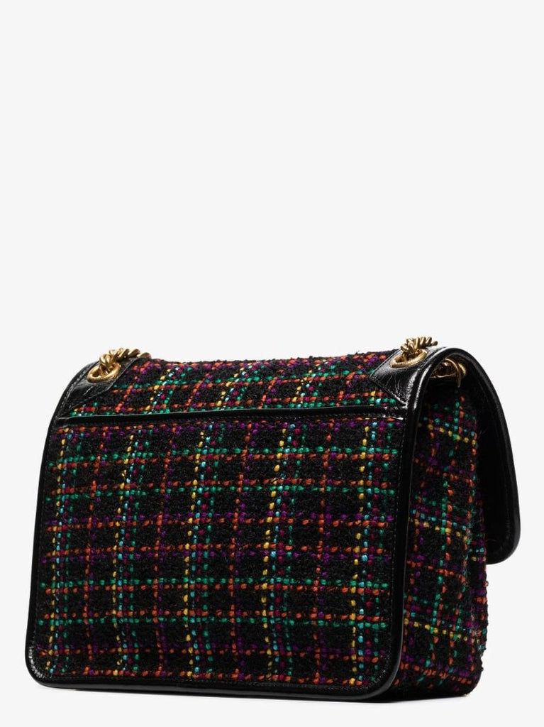 Multicoloured Niki Tweed Shoulder Bag