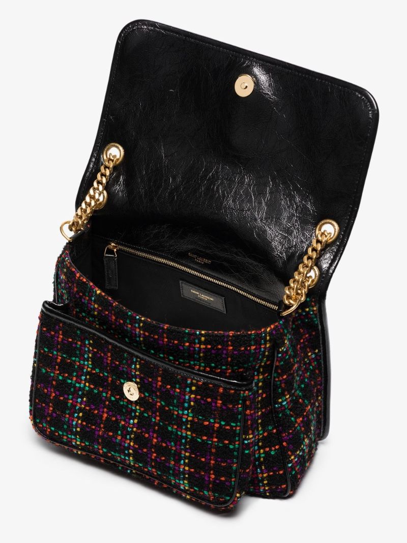 Multicoloured Niki Tweed Shoulder Bag