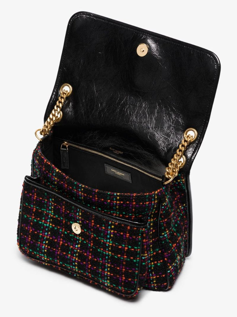 Multicoloured Niki Tweed Shoulder Bag