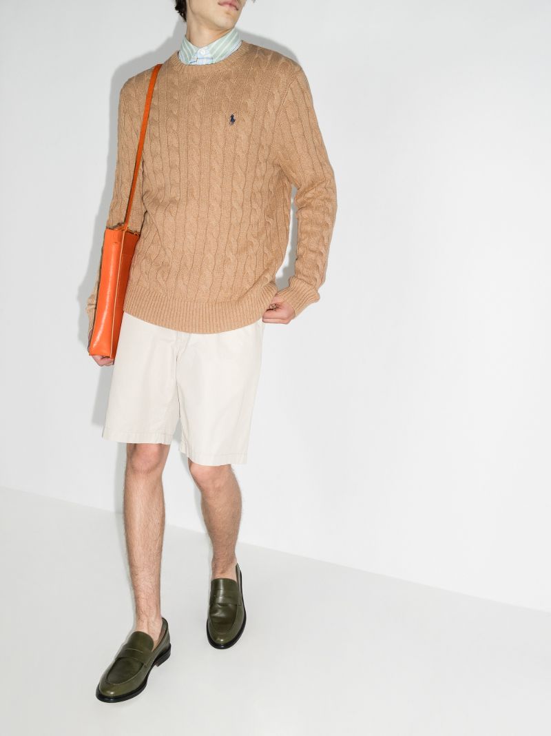 Polo Pony Cable Knit Sweater