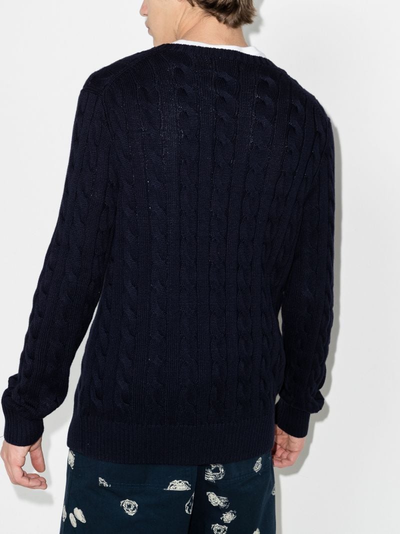 Polo Pony Cable Knit Sweater