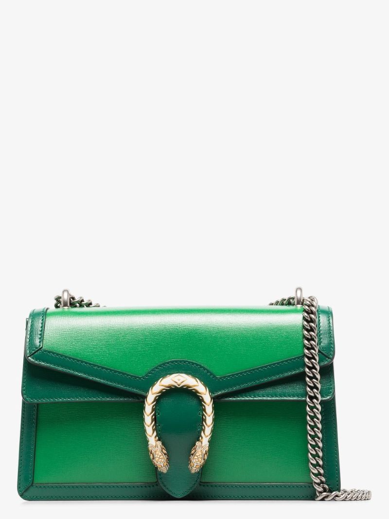 Green Dionysus Small Leather Shoulder Bag
