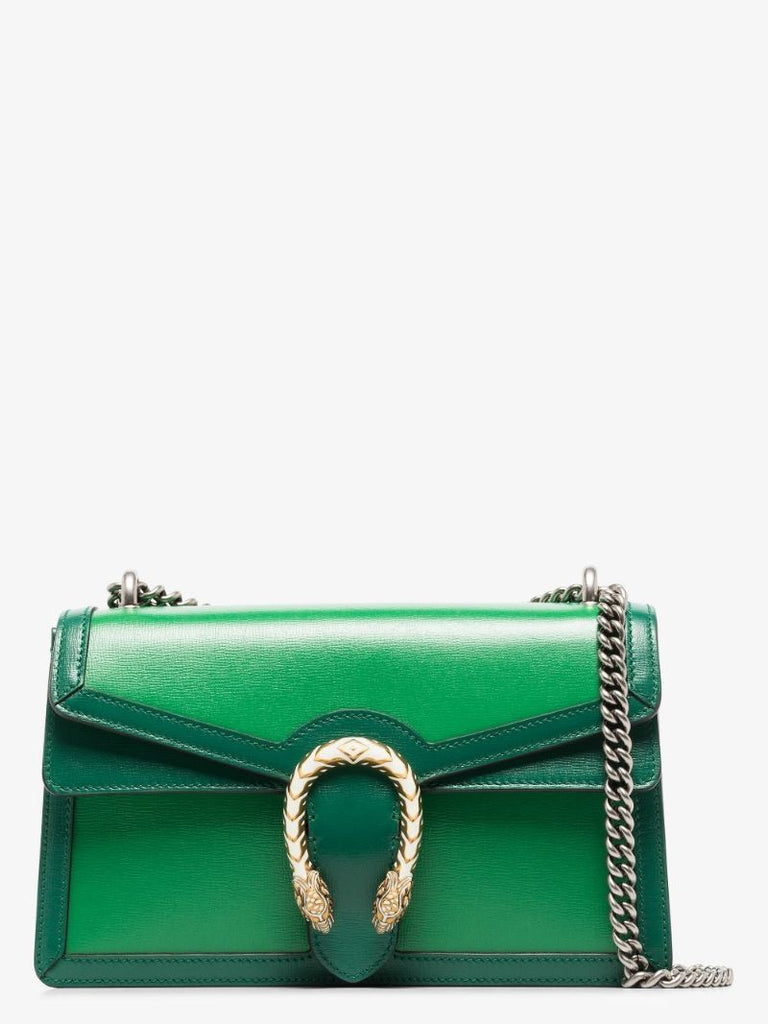 Green Dionysus Small Leather Shoulder Bag