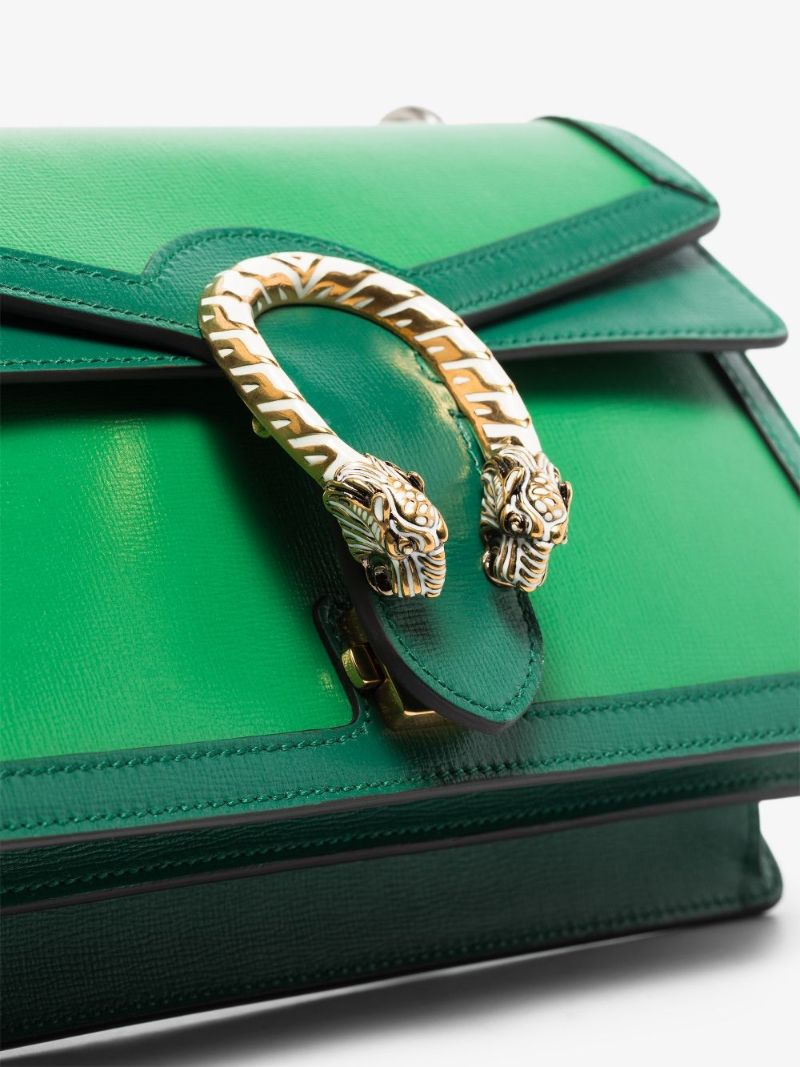 Green Dionysus Small Leather Shoulder Bag
