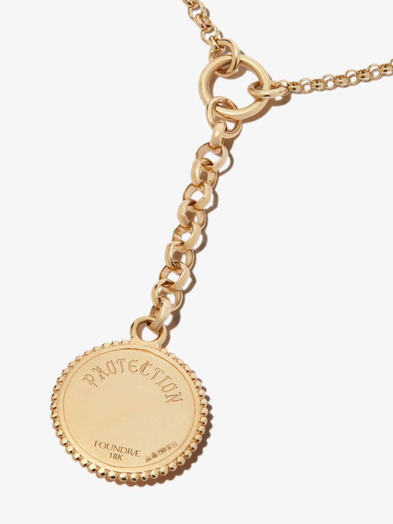 14k Yellow Gold Protection Diamond Bracelet