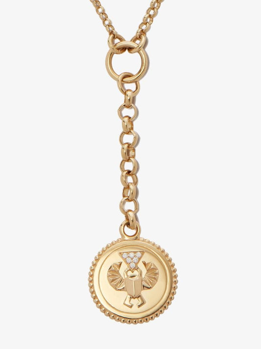 14k Yellow Gold Protection Diamond Bracelet