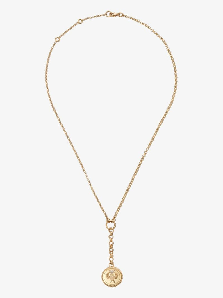 14k Yellow Gold Protection Diamond Bracelet