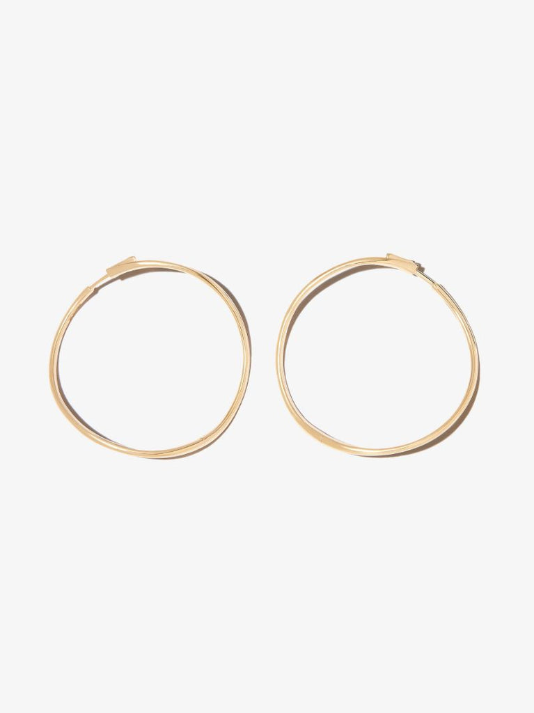 18k Yellow Gold Twisted Hoop Earrings