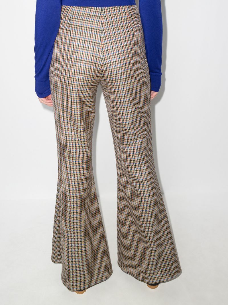 Mona Checked Flared Trousers
