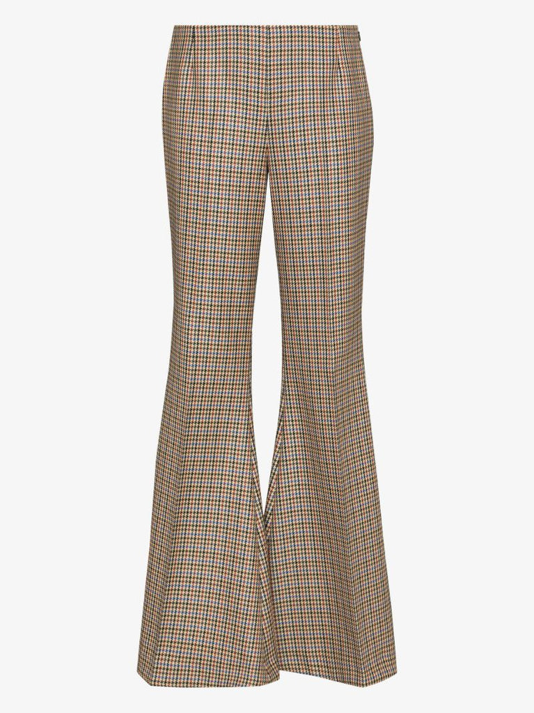 Mona Checked Flared Trousers