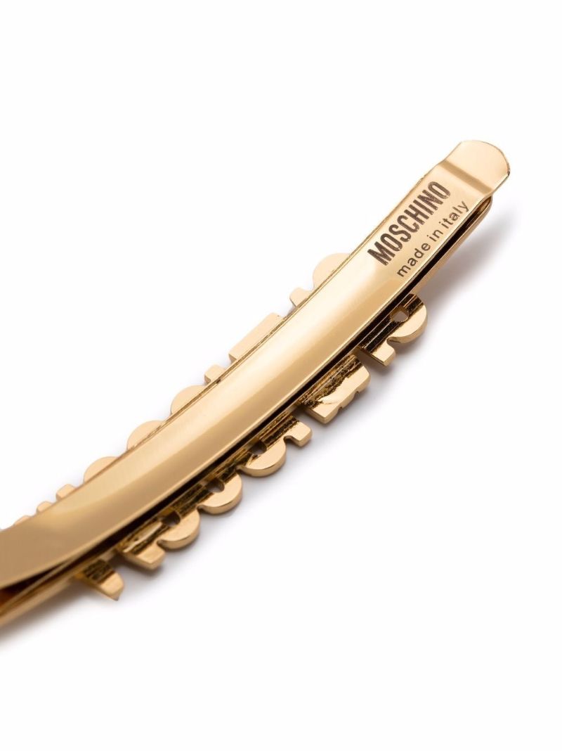 Gold-tone Logo Hair Slide