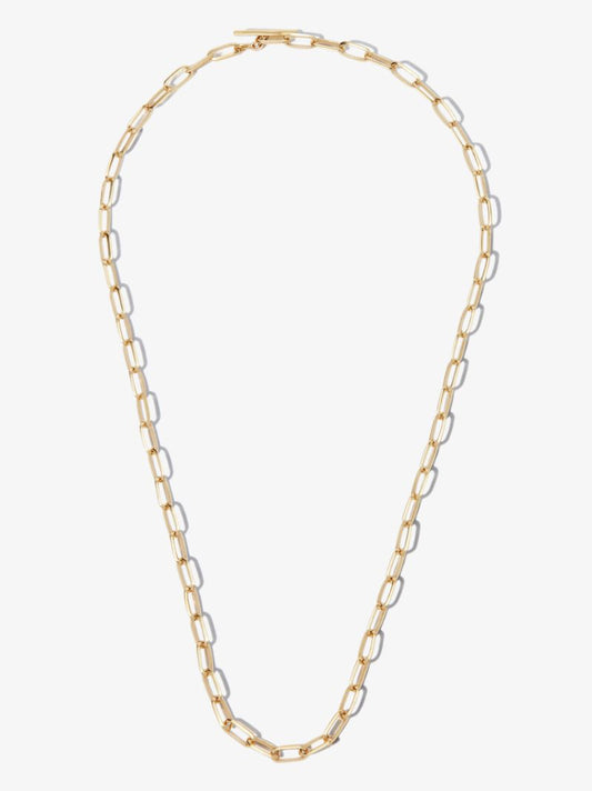 18k Yellow Gold Knife Edge Chain Necklace