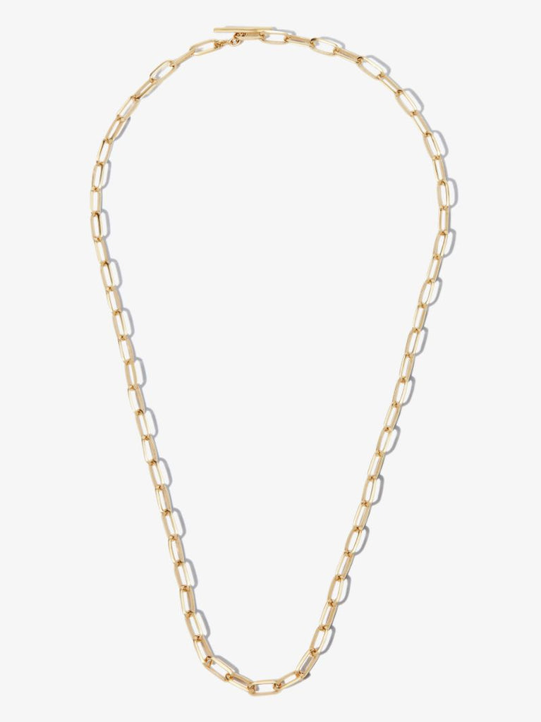 18k Yellow Gold Knife Edge Chain Necklace