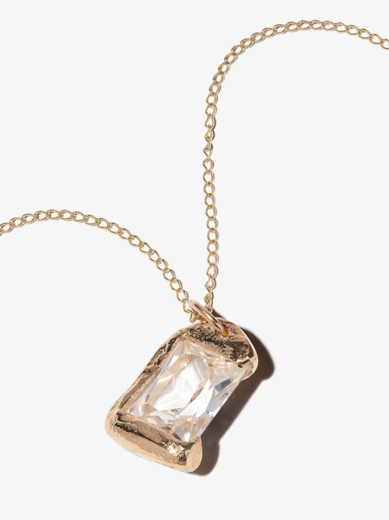 9k Yellow Gold the Rose Sapphire Necklace
