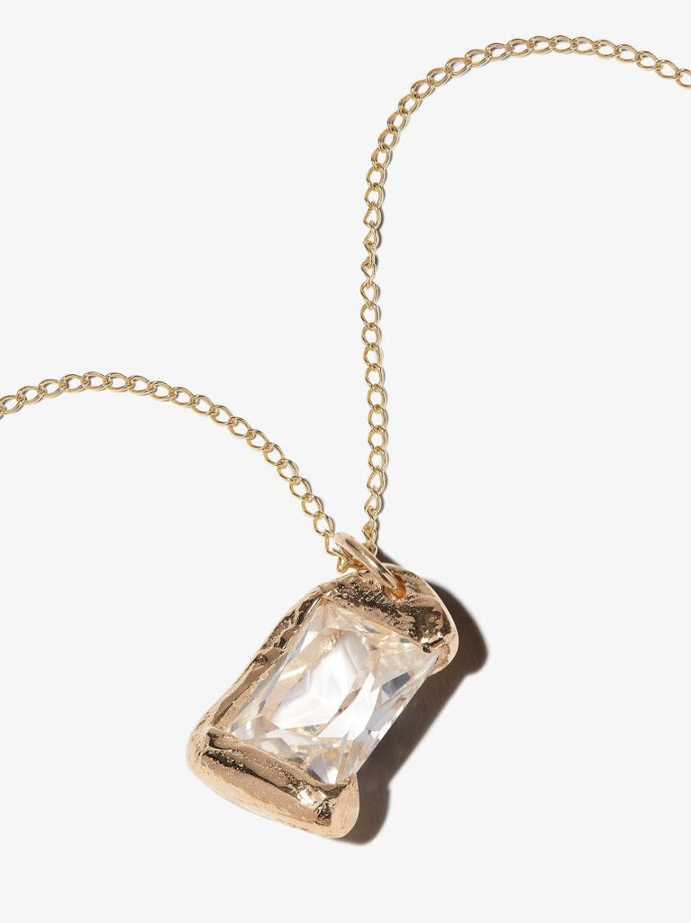 9k Yellow Gold the Rose Sapphire Necklace