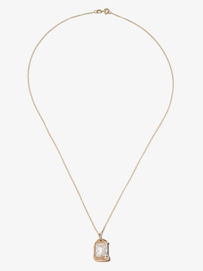 9k Yellow Gold the Rose Sapphire Necklace
