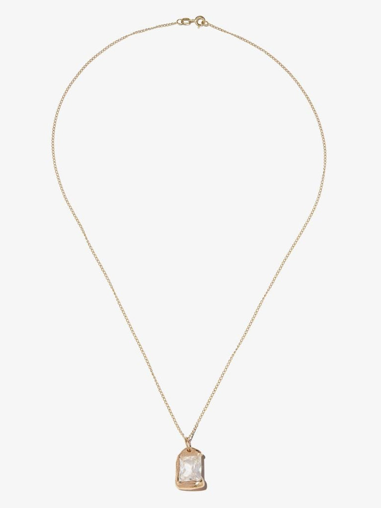 9k Yellow Gold the Rose Sapphire Necklace