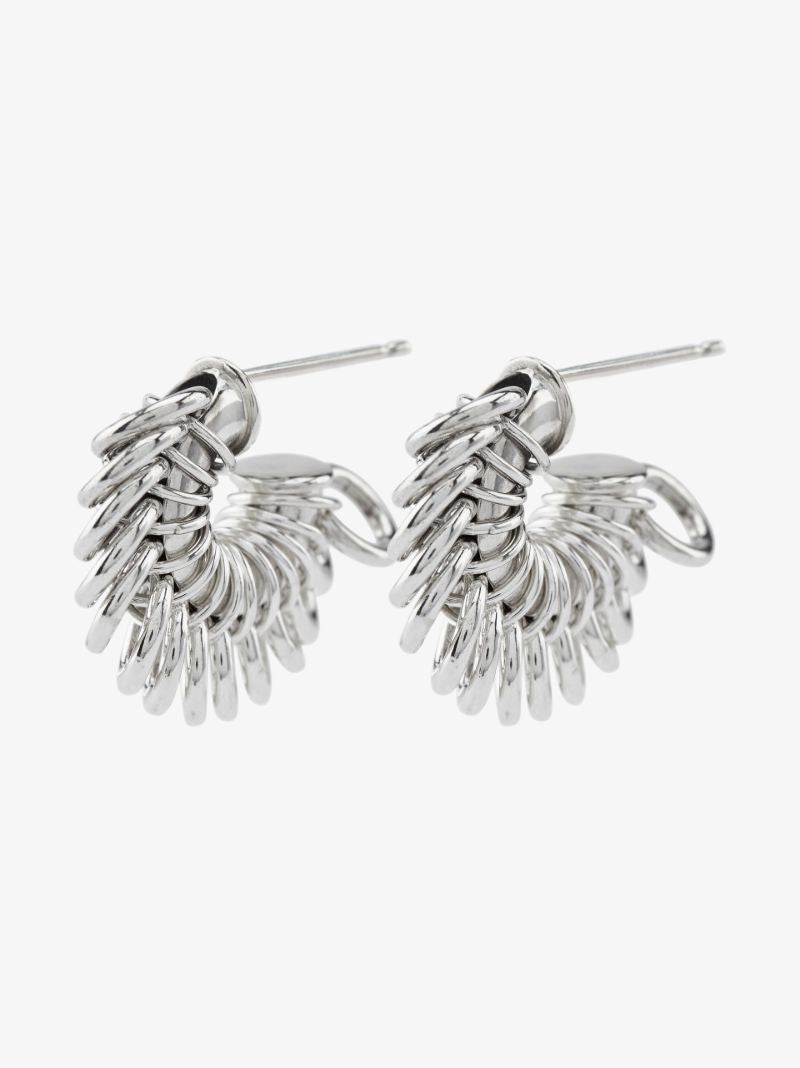 Sterling Silver Twist Hoop Earrings
