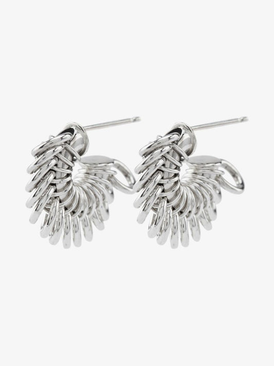 Sterling Silver Twist Hoop Earrings