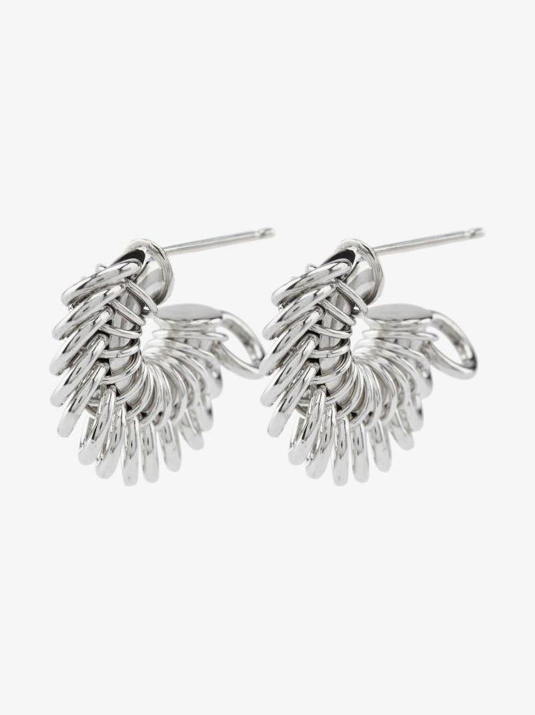 Sterling Silver Twist Hoop Earrings