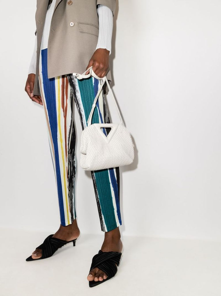 White Point Small Leather Top Handle Bag