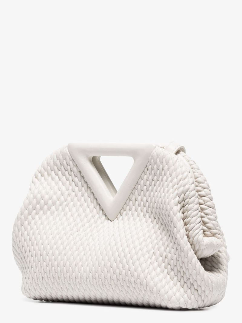 White Point Small Leather Top Handle Bag