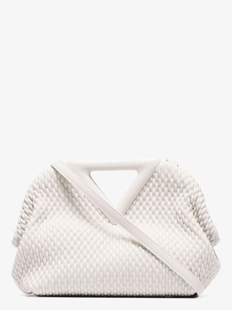 White Point Small Leather Top Handle Bag