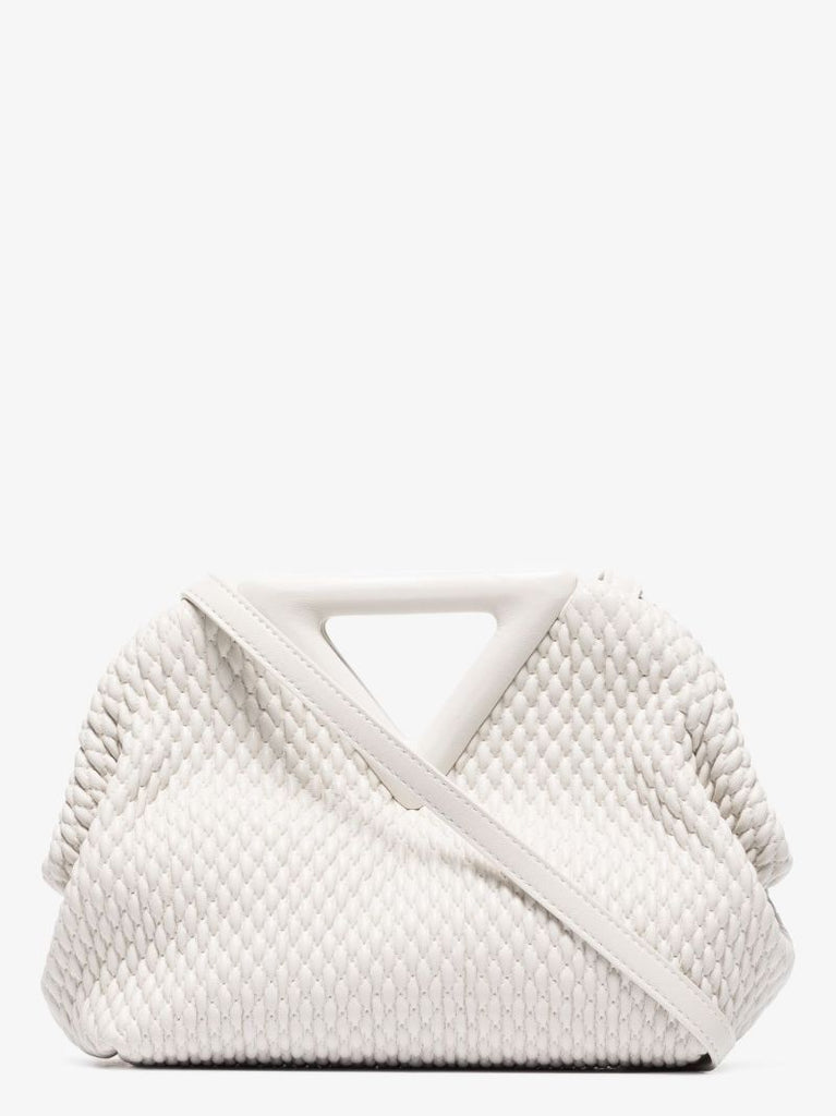 White Point Small Leather Top Handle Bag