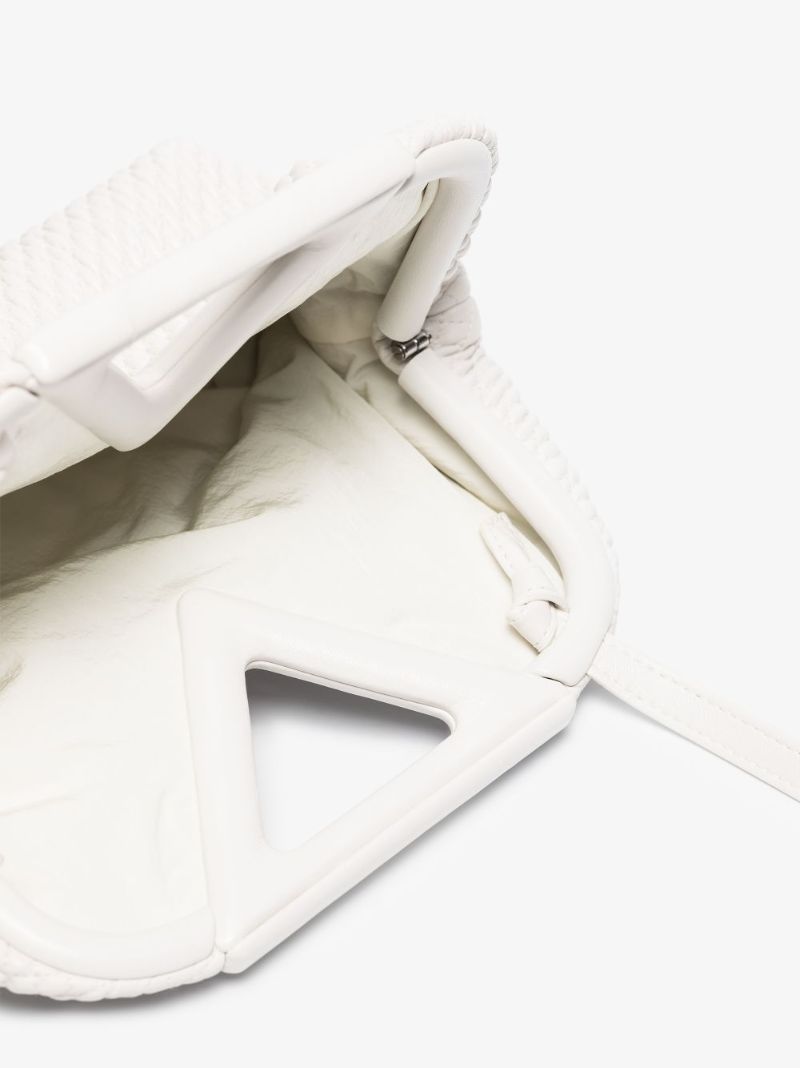 White Point Small Leather Top Handle Bag
