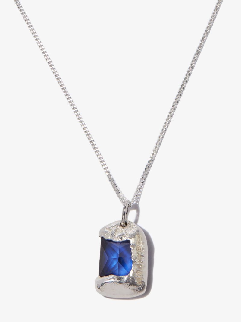 Sterling Silver the Rose Sapphire Necklace