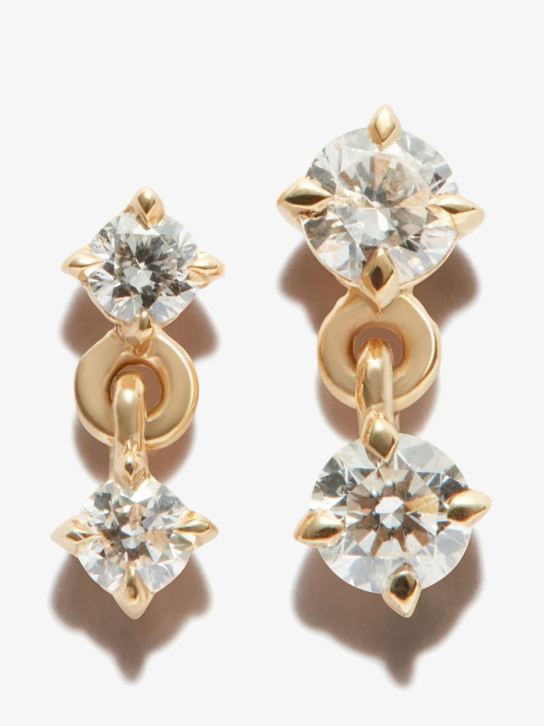 18k Yellow Gold Ã_x0083_â_x0080_°clat Petite Diamond Earrings