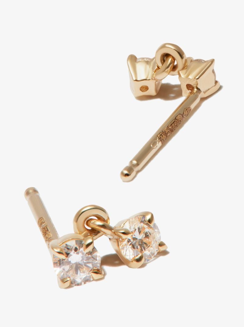 18k Yellow Gold Ã_x0083_â_x0080_°clat Petite Diamond Earrings