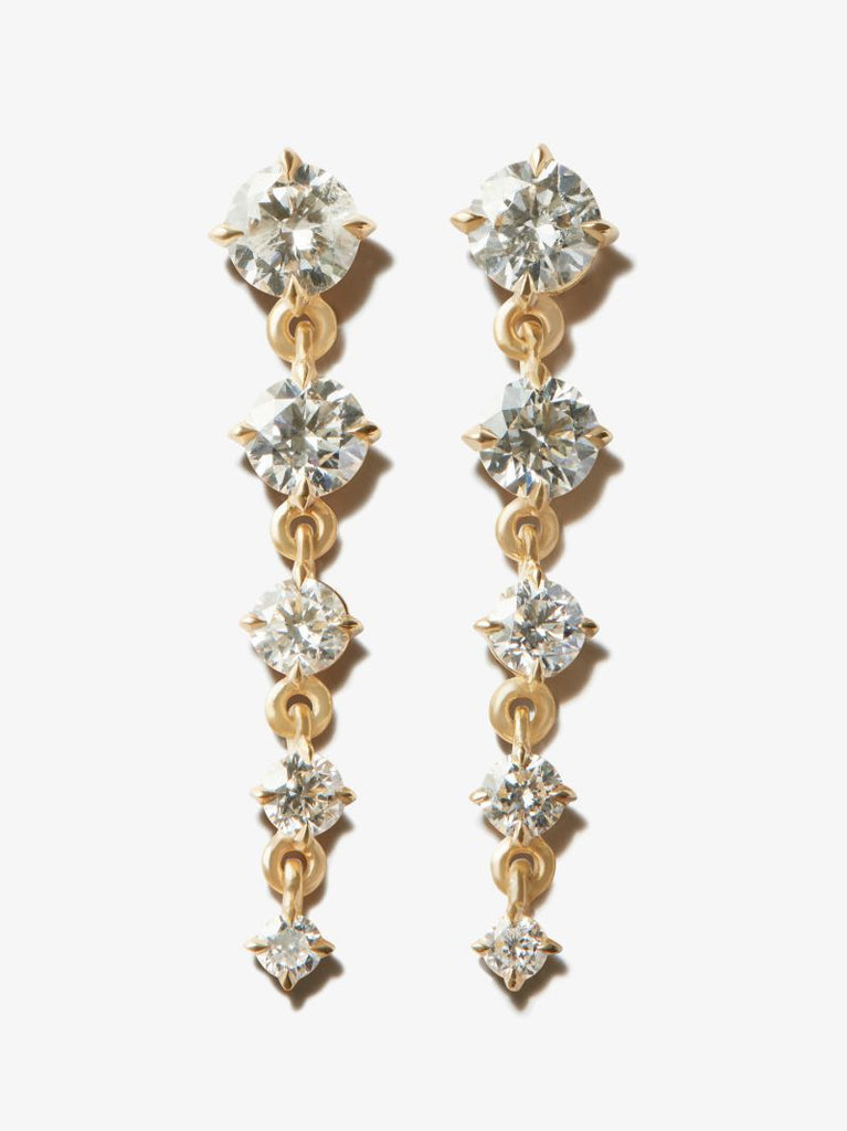 18k Yellow Gold Ã_x0083_â_x0080_°clat Diamond Drop Earrings