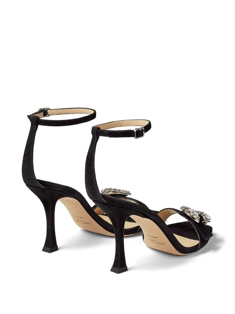 Black Marsai 90 Suede Sandals