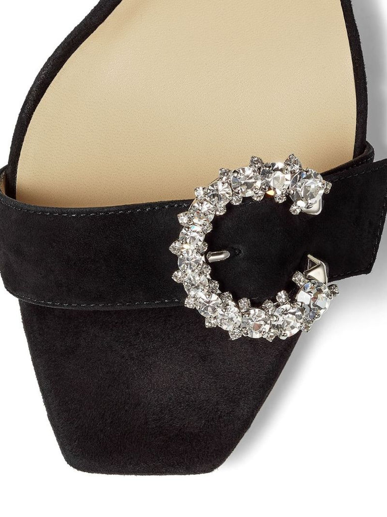 Black Marsai 90 Suede Sandals