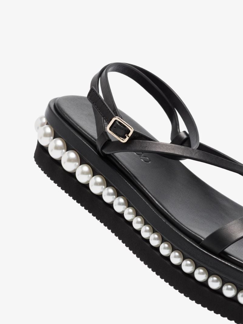 Black Pine 25 Leather Flatform Sandals