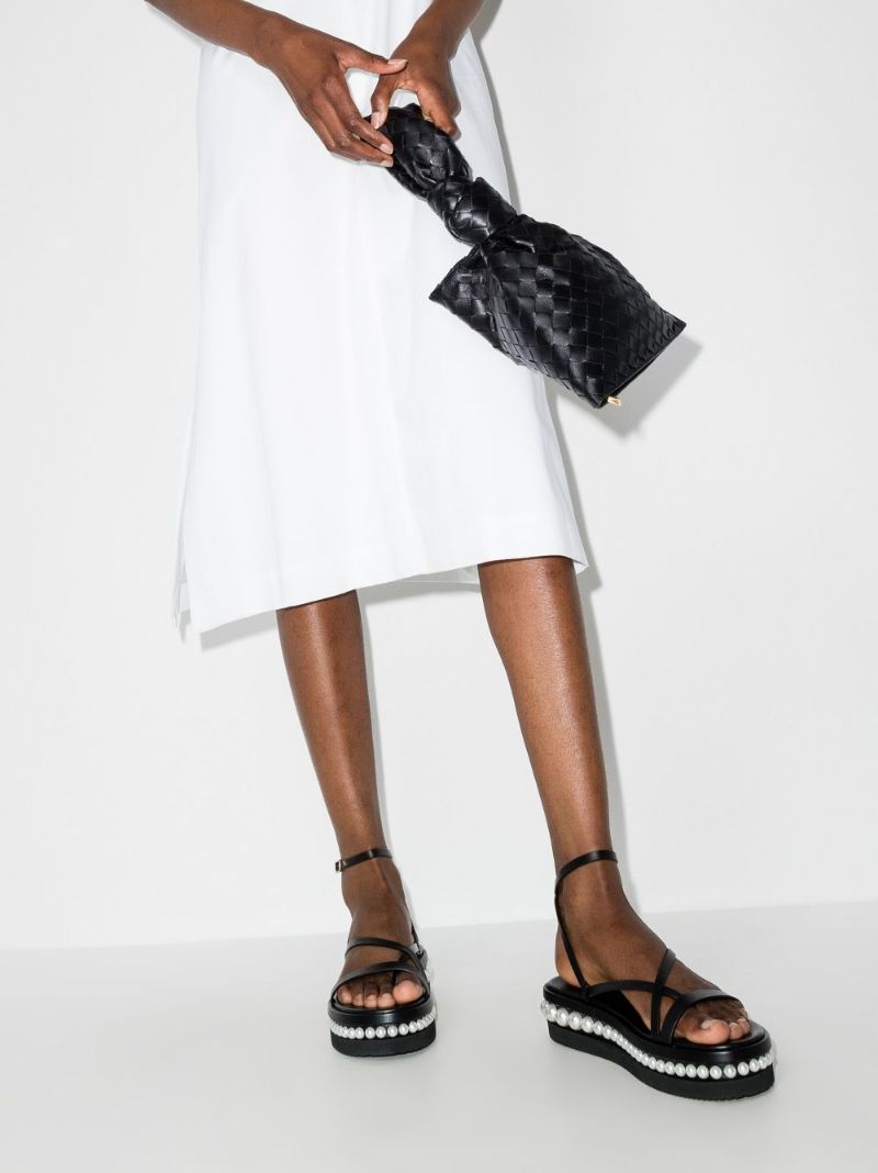 Black Pine 25 Leather Flatform Sandals