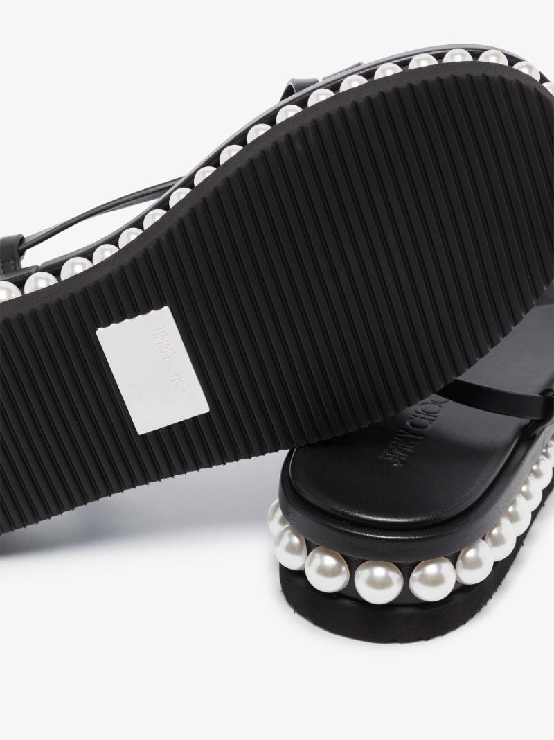 Black Pine 25 Leather Flatform Sandals