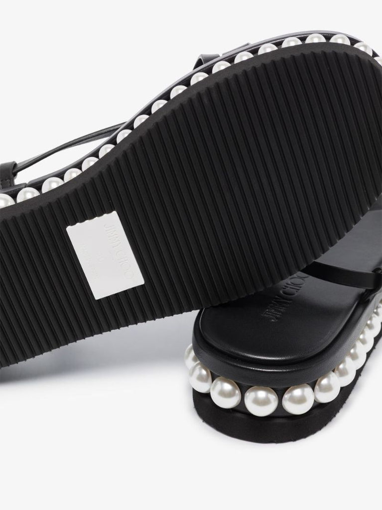 Black Pine 25 Leather Flatform Sandals