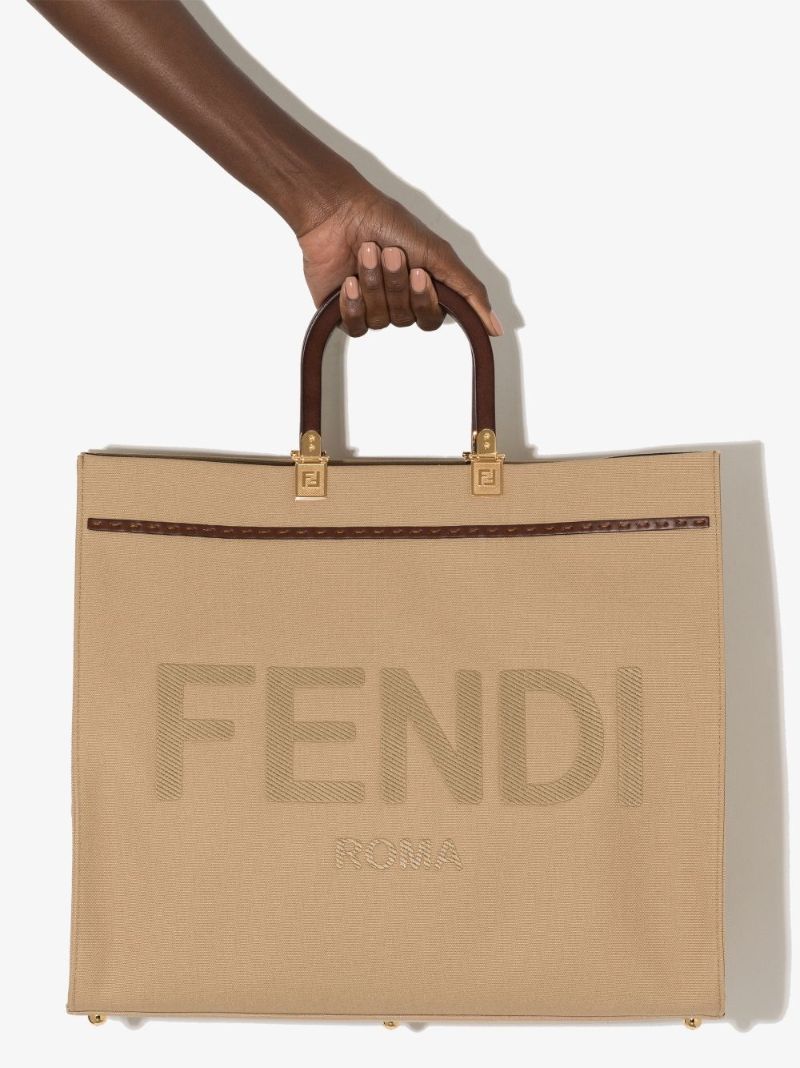 Neutral Sunshine Large Canvas Tote Bag