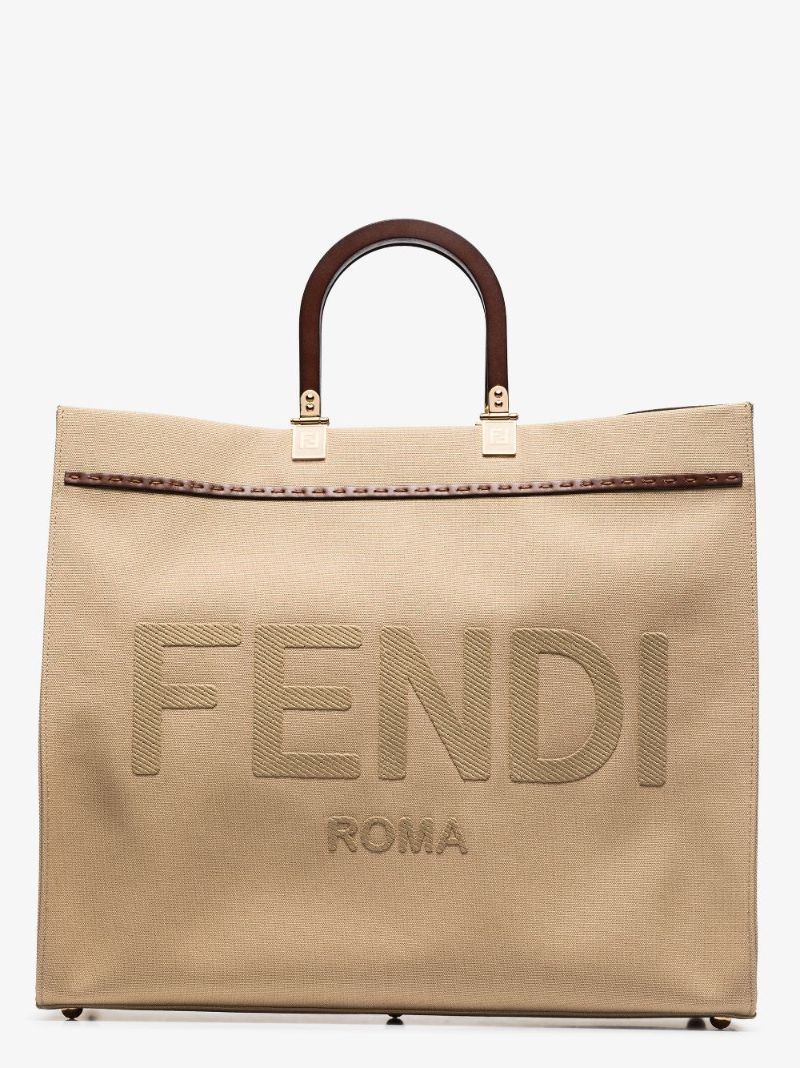 Neutral Sunshine Large Canvas Tote Bag