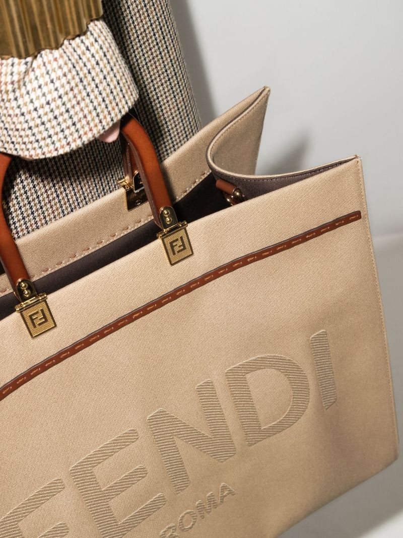 Neutral Sunshine Large Canvas Tote Bag