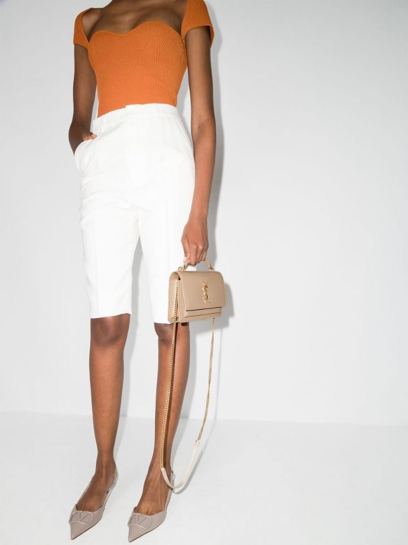 Neutral Sunset Leather Mini Bag